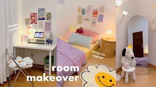 ROOM MAKEOVER! dekor kamar pastel ala pinterest, pasang vinyl TACO  jadi aesthetic 