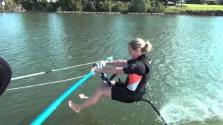 Skiing Barefoot on the Seahorseski in Australia