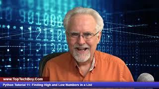 Python Tutorial 11: Finding Maximum and Minimum Numbers in a List in Python