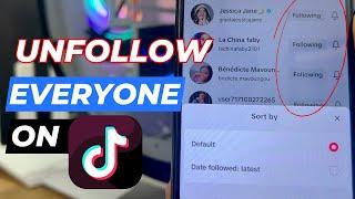 How to Unfollow Everyone on Tiktok at Once
