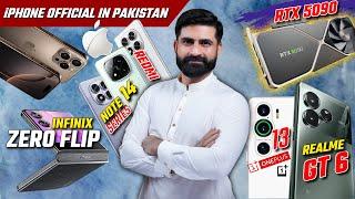 Iphone Officially In Pakistan,Oneplus 13,Realme GT6 Finally,Redmi Note14,Note14pro,14pro+ Pakistan