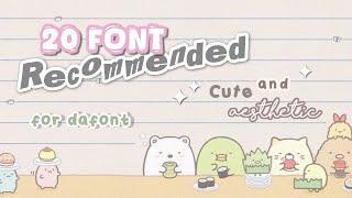 Recommendation Cute and Aesthetic Font in dafont | free to download ‧₊˚