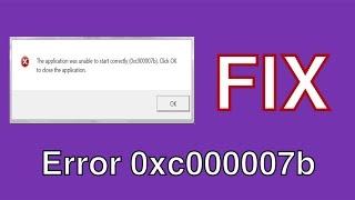 How to Fix Error 0xc000007b for All Windows easy full 100% working