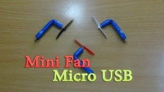 How to make mini powerful Micro USB Fan for mobile, smartphone