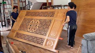 Latest Furniture Renovate Livingroom Project of Mr Van | Wonderful Woodworking Skill of Young Worker
