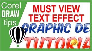 Simple text effect with highlights in CorelDraw