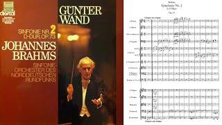 Let's play the violin sheet music/ Günter Wand/ Brahms: Sinfonie Nr. 2 in D 2nd & 3rd mov./バイオリンパート譜