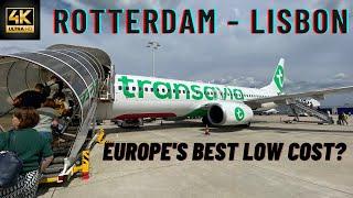 Transavia REVIEW | Better than KLM? | Rotterdam - Lisbon | Boeing 737-800