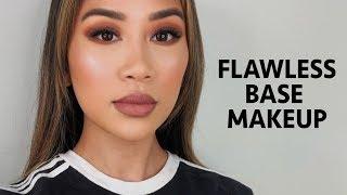 FLAWLESS BASE MAKEUP | Conceal, Contour, Bake, Bronze, Highlight | Kezia Toemion