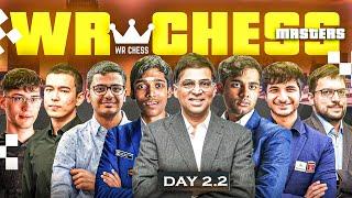 WR Chess Masters 2024 | Round 2.2 | Anand vs Pragg, Vidit vs Arjun, Raunak vs Firouzja