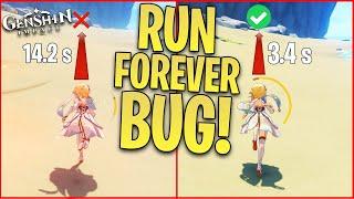 HOW TO RUN FOREVER IN GENSHIN IMPACT (STAMINA BUG)! Genshin Impact Tips & Tricks! Genshin Impact bug