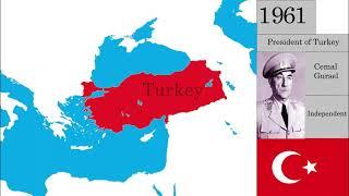 The Territorial expansion of the Ottoman Empire and Turkey (1299-2021)