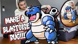 CUSTOM BLASTOISE RUG | Full Tufting Process | Make A Custom Rug!