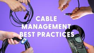 How to label cables? (cable management best practices for AV industry)