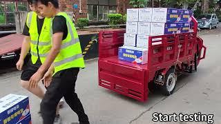 PUTIAN Electric Tricycle Uphill and Downhill Test!#electrictricycle