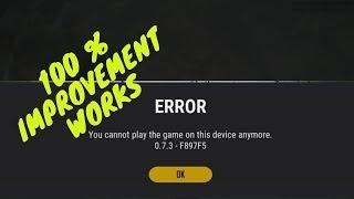 Error you cannot play the game on this device anymore