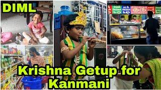 DIML | Krishna Getup for Kanmani | Eating Roadside Kaalan after long time | RK Family Vlogs