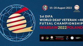 Uzbekistan - Ukraine 2022 DIFA World Deaf Veteran +40 Futsal Championship