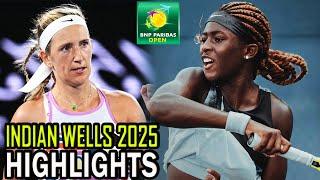 Victoria Azarenka vs Clervie Ngounoue Round 1 Highlights | Indian Wells 2025