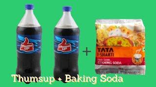 Experiment : Coca Cola - ThumpsUp and Baking Soda | Super Reaction | CrazyIndianHacker