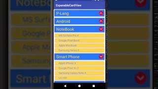 Kotlin, expandable cardview example