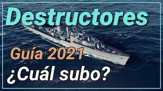 DESTRUCTORES - Cuál subo? - Guía 2021 - Estilo de juego, explotabilidad