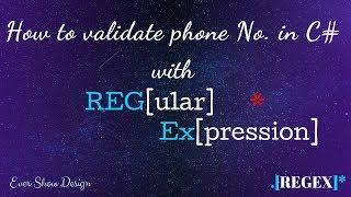 How to validate phone number in C# with Regular Expressions