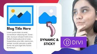 Custom Divi Blog Tutorial -  How To Create Fixed or Sticky Dynamic Sidebar In Divi And Extra