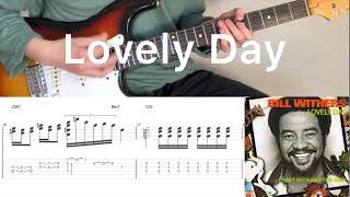 Bill Withers - Lovely Day (guitar cover with tabs & chords)