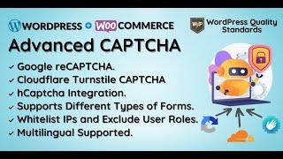 Advanced CAPTCHA for WooCommerce Plugin Overview