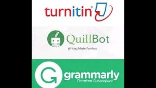 FREE TURNITIN, QUILLBOT PREMIUM ACCOUNT AND GRAMMARLY LOGIN DETAILS