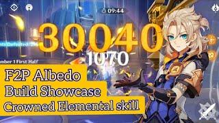 Albedo support Showcase ( F2p ) | Full Defence | Builds and Showcase | Genshin Impact