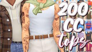 The Sims 4 | MAXIS MATCH MALE TOPS COLLECTION  | 200 CC Items + Links