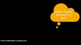 Owner Capital Accounts in Xero   Camtasia File