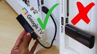 Always use the HDMI extension with Android & Google Streaming Sticks