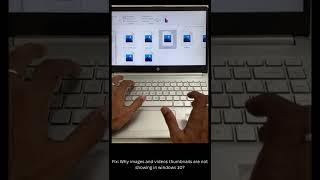 how to fix if images and videos thumbnails are not showing in windows 10? #shorts