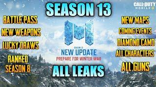 All Informations & Updates about Season 13  All Leaks & More - CoD Mobile Winter War