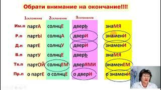 "Разносклоняемые существительные"  7 класс ( для школы с казахским языком обучения