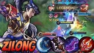 ZILONG BEST BUILD LEGENDARY, TOP GLOBAL ZILONG BEST BUILD 2021 | ZILONG GAMEPLAY #1 | MOBILE LEGENDS