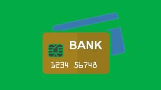 Bank Card Green Screen