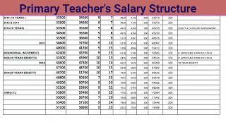 Primary Teacher Salary, July 2024 এ কার কত হবে জেনে নিন  (WITH 14% D.A.)