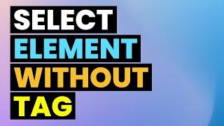 Select Text without Tag in jQuery | DOM Manipulation