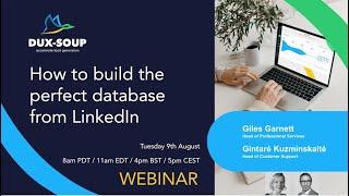 How to build the perfect database from LinkedIn