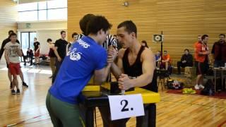 LCH 2014 Ingars Strazdiņš VS Mārtiņš Lorencis - RIGHT HAND arm wrestling