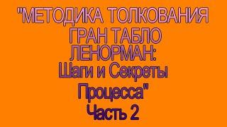 Методика Толкования Гран Табло Ленорман:  Шаги и Секреты Процесса - Ч2