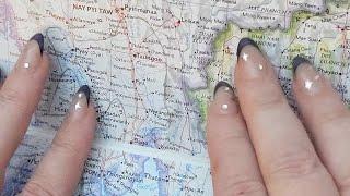 ASMR ~ Bago, Myanmar History & Geography ~ Soft Spoken Map Tracing Google Earth