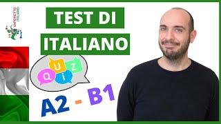 QUIZ DI ITALIANO livello B1 | Esercitati in italiano con Francesco (ITALIAN subtitles)