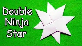 How to make a Double Ninja Star - Origami