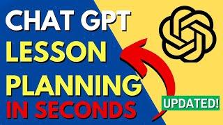 How to Create Lesson Plan Using Chat GPT in SECONDS