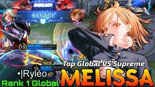 SAVAGE! Melissa VS Supreme Fanny, Karrie & Minotaur - Top 1 Global Melissa •|Ryléo - Mobile Legends